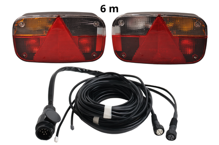 Aspock Verlichtingsset - Aspöck Multipoint 3 - 6 meter hoofdkabel - 13 polig - aftakkingen - Plug & play