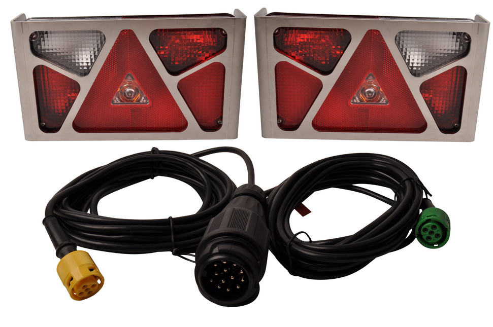 Aspock Verlichtingsset - Aspock Multipoint 5 - 13 polig - Plug & Play - incl. RVS beschermrekken