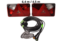 Hovedkabel: 6,4 m - Sidemarkeringslygter: 4,5 m