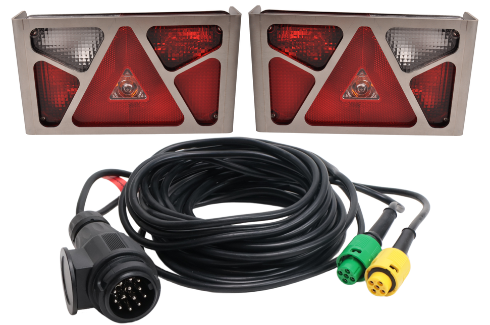 Aspock Verlichtingsset - Aspock Multipoint 5 - 13 polig - Plug & Play - incl. RVS beschermrekken