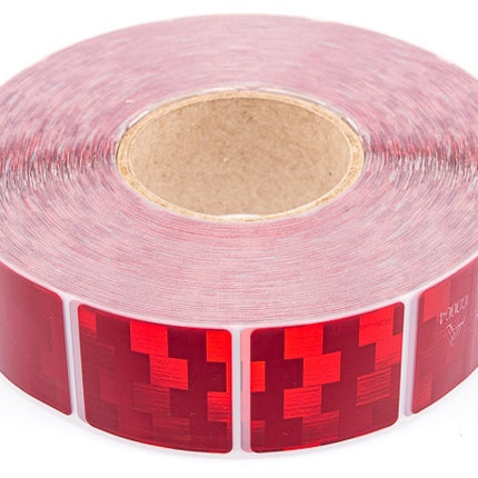 Avery 50 meter reflecterende tape voor zachte ondergrond - rood