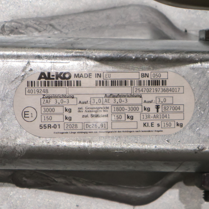 BPW BPW oplooprem aanhanger - ZAF 3.0-3 - maximaal trekvermogen: 2800 kg - incl. neuswielconsole