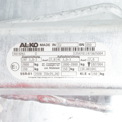 BPW BPW oplooprem aanhanger - ZAF 3.0-3 - maximaal trekvermogen: 2800 kg - incl. neuswielconsole - type 48.44581200