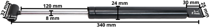 BPW Oploopremdemper PAV/SR 1,35 MX1