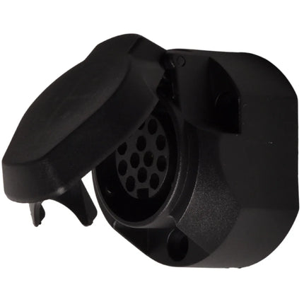 Cantonal 13-polige stekkerdoos - inclusief afdichtingsrubber - inclusief microswitch voor mistachterlicht