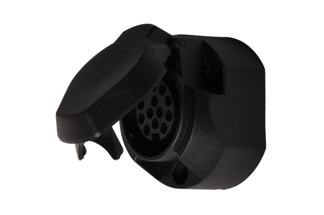 Cantonal 13-polige stekkerdoos - inclusief afdichtingsrubber - inclusief microswitch voor mistachterlicht
