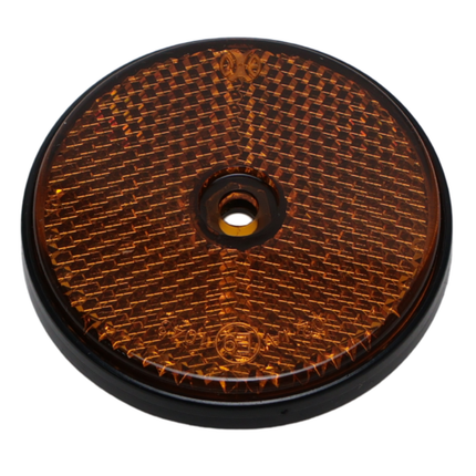 Cantonal 4 oranje/gele Cantonal reflectoren 60 mm schroefgaten rond