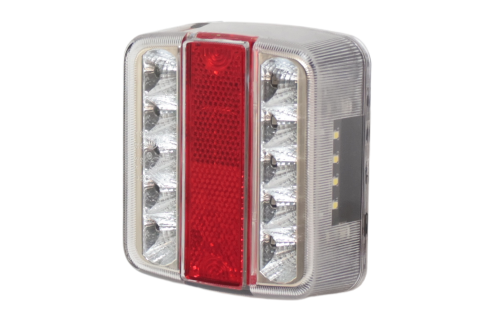 Cantonal Achterlicht - Cantonal LED - links - 100x100x35 mm - klein formaat