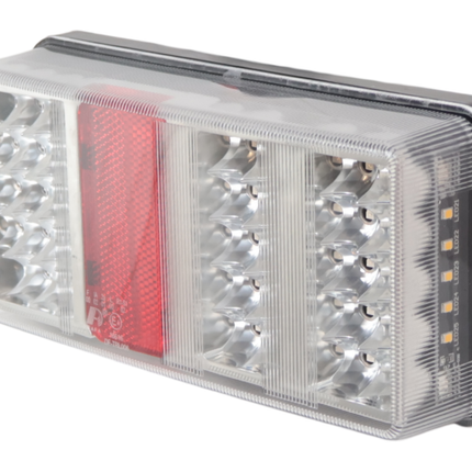 Cantonal Achterlicht - Cantonal LED - links - 228x106x55 mm - losse draad aansluiting - alle functies