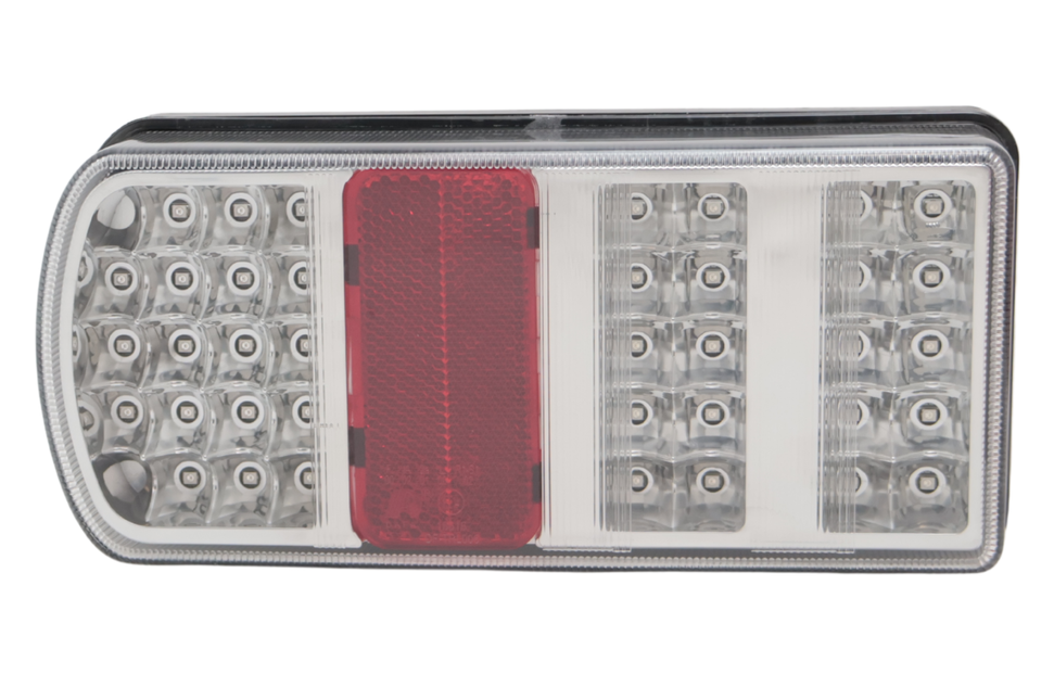 Cantonal Achterlicht - Cantonal LED - links - 228x106x55 mm - losse draad aansluiting - alle functies