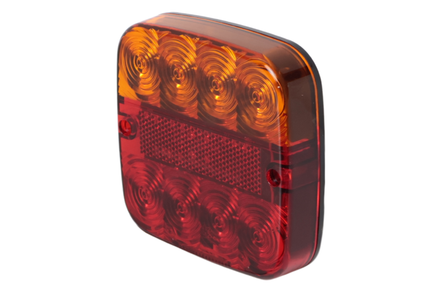 Cantonal Achterlicht - Cantonal LED - links/rechts - 5 functies - 107x107x23 mm