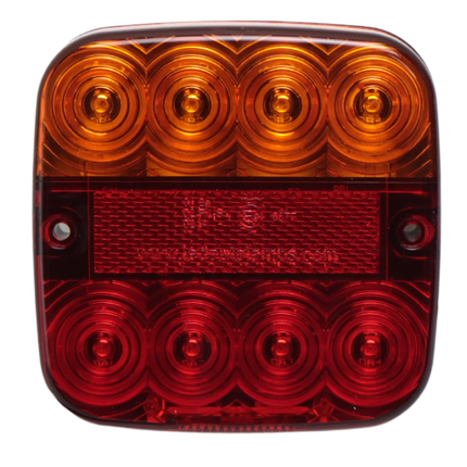 Cantonal Achterlicht - Cantonal LED - links/rechts - 5 functies - 107x107x23 mm