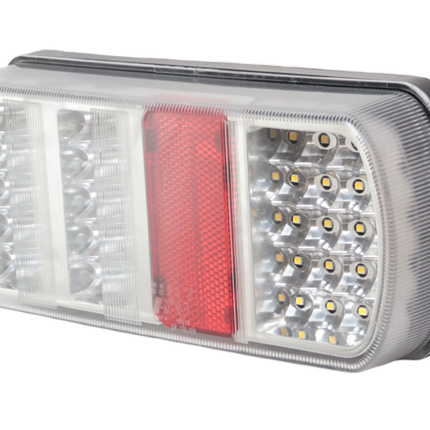 Cantonal Achterlicht - Cantonal LED - rechts - 228x106x55 mm - losse draad aansluiting - alle functies
