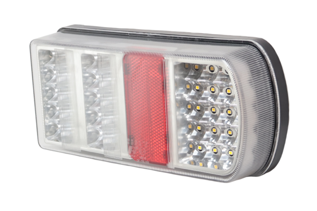 Cantonal Achterlicht - Cantonal LED - rechts - 228x106x55 mm - losse draad aansluiting - alle functies
