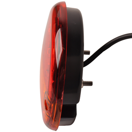 Cantonal Achterlicht - Cantonal LED - rond plat - 140x35 mm - losse draad aansluiting