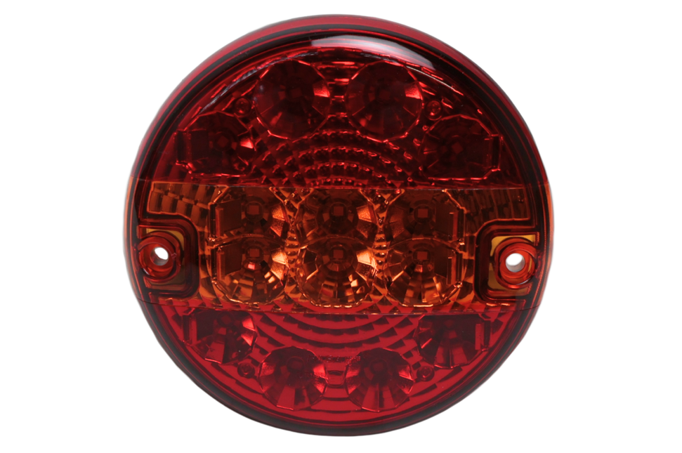 Cantonal Achterlicht - Cantonal LED - rond plat - 140x35 mm - losse draad aansluiting