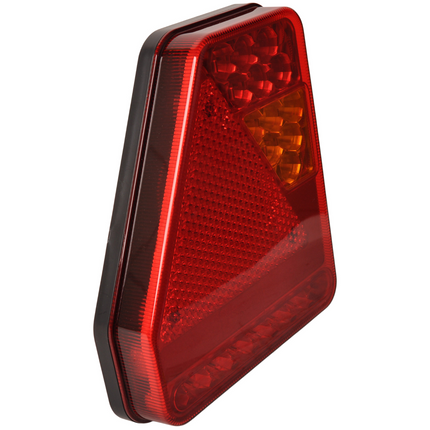Cantonal Achterlicht - Glotrac - LED - links - 208x188x40 mm - inclusief mistlamp en driehoekreflector