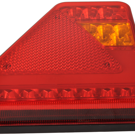 Cantonal Achterlicht - Glotrac - LED - links - 208x188x40 mm - inclusief mistlamp en driehoekreflector