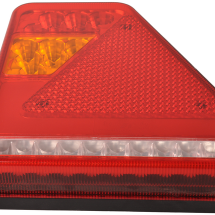 Cantonal Achterlicht - Glotrac - LED - rechts - 208x188x40 mm - inclusief achteruitrijverlichting en driehoekreflector