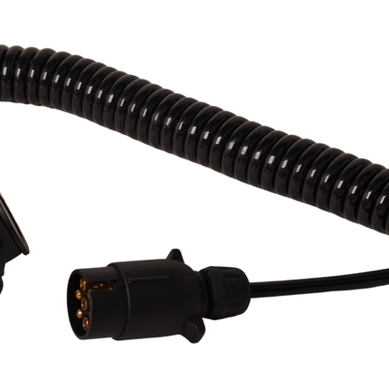Cantonal Adapter spiraalkabel 7 aderig met 13-polige stekker & 7-polige stekker - 90 tot 250 cm