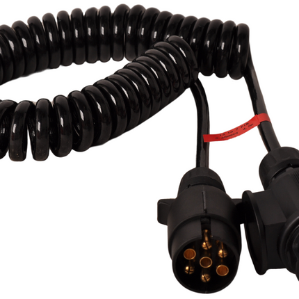 Cantonal Adapter spiraalkabel 7 aderig met 13-polige stekker & 7-polige stekker - 90 tot 250 cm