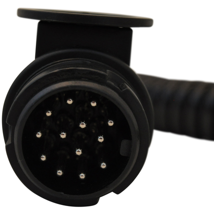 Cantonal Adapter spiraalkabel 7 aderig met 13-polige stekker & 7-polige stekker - 90 tot 250 cm