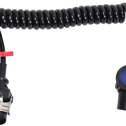 Cantonal ADR spiraalkabel vrachtwagen - 15-polig - 2,5 meter - 24V