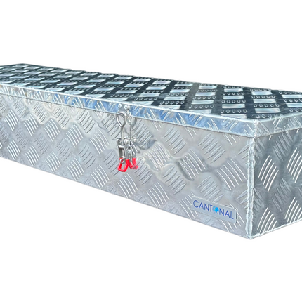 Cantonal Aluminium disselkist 1200x380x195 mm - 2,5 mm wanddikte - ideaal voor plateauwagens en autotransporters - water- en stofdicht - incl. spansluitingen