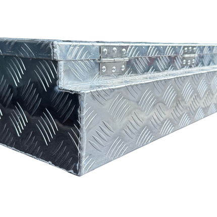 Cantonal Aluminium disselkist 1200x380x195 mm - 2,5 mm wanddikte - ideaal voor plateauwagens en autotransporters - water- en stofdicht - incl. spansluitingen