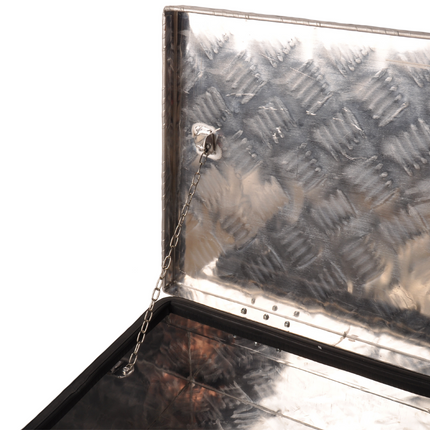 Cantonal Aluminium disselkist 1200x380x195 mm - 2,5 mm wanddikte - ideaal voor plateauwagens en autotransporters - water- en stofdicht - incl. spansluitingen