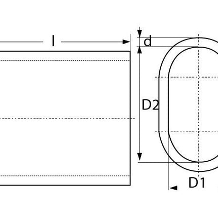 Cantonal Aluminium klemkous voor 8 mm staaldraad