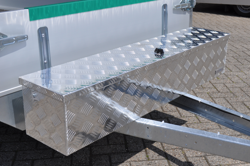 Cantonal Aluminium traanplaat disselkist - 1250x250x250 mm