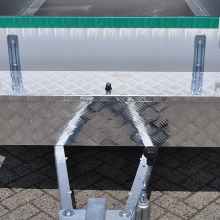 Cantonal Aluminium traanplaat disselkist - 1250x250x250 mm