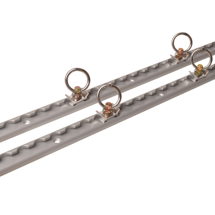 Cantonal Aluminium vliegtuigrail set - 60 cm lengte - 30 mm breed - 500 kg breeklast - 2 stuks