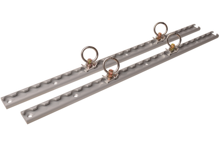 Cantonal Aluminium vliegtuigrail set - 60 cm lengte - 30 mm breed - 500 kg breeklast - 2 stuks