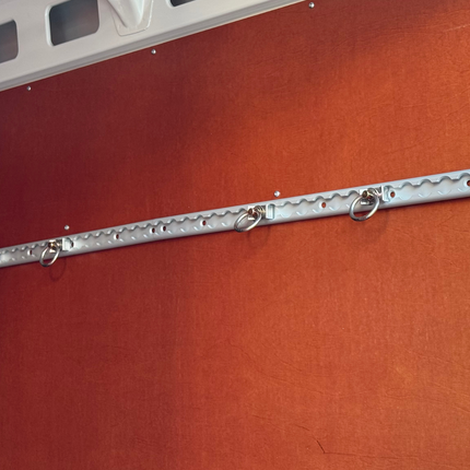 Cantonal Aluminium vliegtuigrail set - 60 cm lengte - 30 mm breed - 500 kg breeklast - 2 stuks