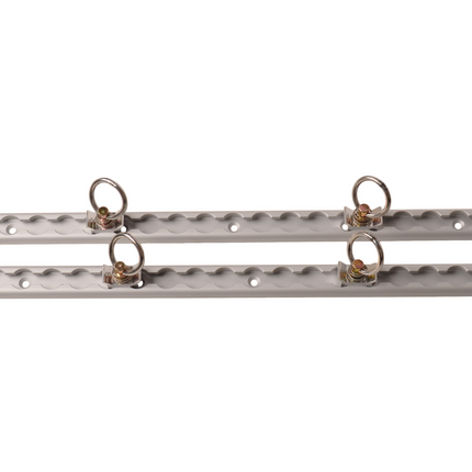Cantonal Aluminium vliegtuigrail set - 60 cm lengte - 30 mm breed - 500 kg breeklast - 2 stuks
