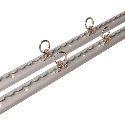 Cantonal Aluminium vliegtuigrail set - 60 cm lengte - 45 mm breed - 500 kg breeklast - 2 stuks