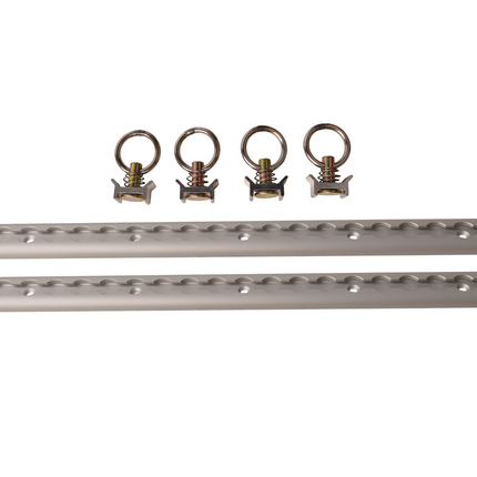 Cantonal Aluminium vliegtuigrail set - 60 cm lengte - 45 mm breed - 500 kg breeklast - 2 stuks