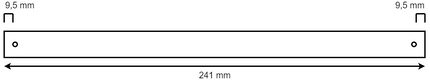 Cantonal As voor kielrollen - 241x16,8 mm