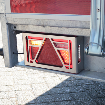 Cantonal Beschermrek Multiled 4 - 253x141x63,7 mm - met vrije driehoek - RVS materiaal