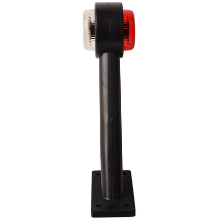 Cantonal Breedtelicht LED - links - rood/wit - 45 graden - 12/24 Volt