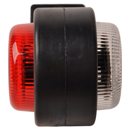 Cantonal Breedtelicht LED - links - rood/wit - 45 graden - 12/24 Volt