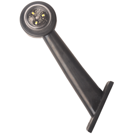 Cantonal Breedtelicht LED - rechts - rood/wit - 45 graden - 12/24 Volt
