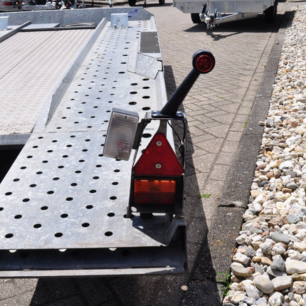 Cantonal Breedtelicht LED - rechts - rood/wit - 45 graden - 12/24 Volt