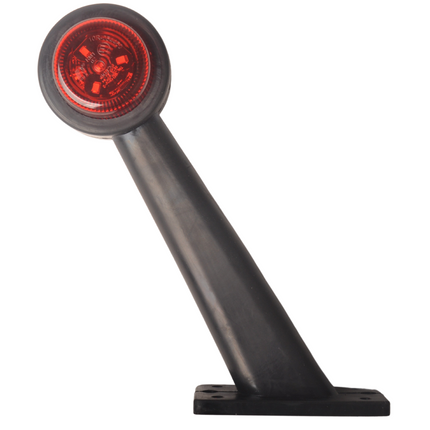 Cantonal Breedtelicht LED - rechts - rood/wit - 45 graden - 12/24 Volt