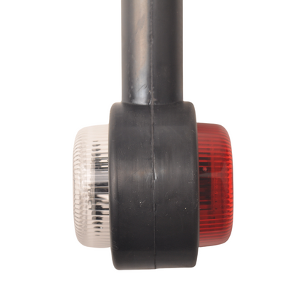 Cantonal Breedtelicht LED - rechts - rood/wit - 45 graden - 12/24 Volt