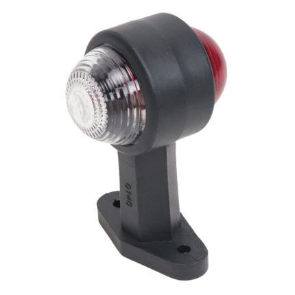 Cantonal Breedtelicht rood/wit 120 mm recht