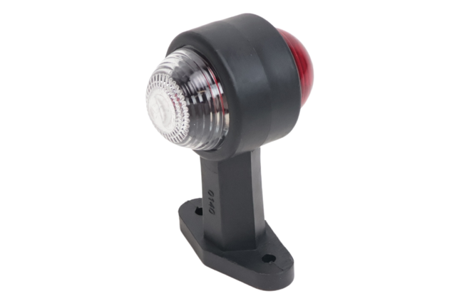 Cantonal Breedtelicht rood/wit 120 mm recht