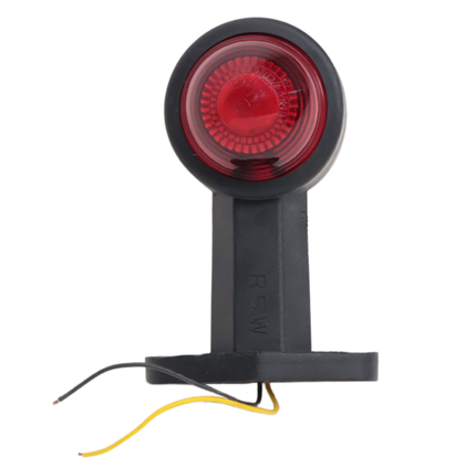 Cantonal Breedtelicht rood/wit 120 mm recht